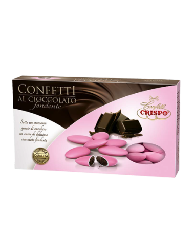 Confetti al cioccolato fondente rosa