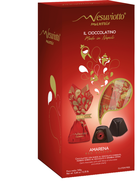Praline Vesuviotto Maxtris Red Edition Amarena 160 gr