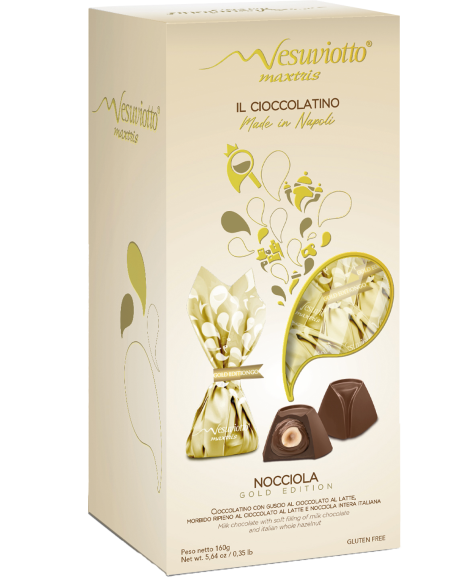 Pralinen Vesuviotto Maxtris Gold Edition Haselnuss 160 gr