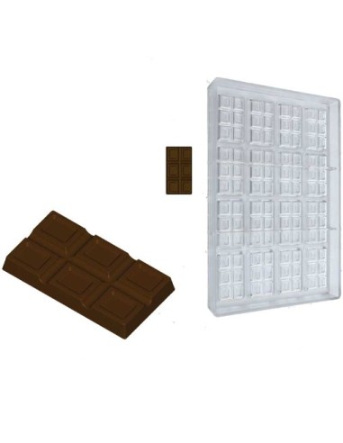 10g Schokoladenform für Minitafeln 55x60xh6,3 mm
