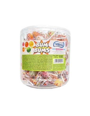 Lecca Lecca Bum Bums Vidal - 200 pezzi gusto frutta