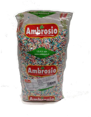 Codetta di zucchero colorata Ambrosio per decorare dolci - 1 Kg