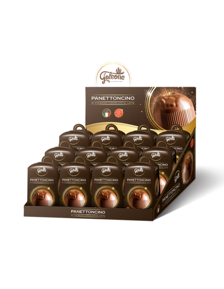 Panettone di cioccolato al latte con sorpresa - 40 grammi