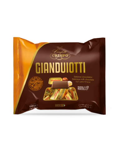 copy of Crispo Gianduiotti mit dunkler Schokolade 1kg