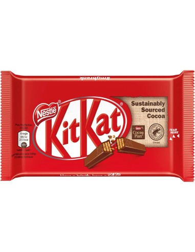 24 KitKat Nestlè Wafer Snack mit Milchschokolade überzogen