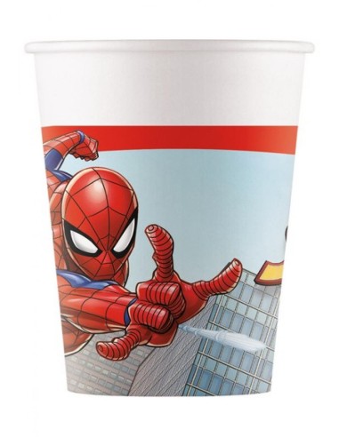 8 Bicchieri per festa a tema Spiderman