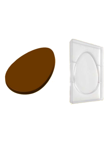 Flache Schokoladenform für Eier 275/330 Gramm