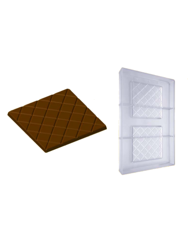 Quadratische Schokoladenriegelform 60...
