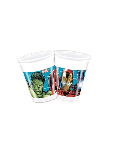8 Bicchieri in carta 200 ml - Avengers
