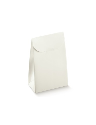 Sacchetto bianco pochette porta confetti 70 x 35 x H80 mm