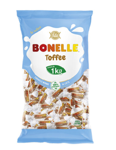 Caramelle Fida Bonelle Toffee latte – 1 kg Senza glutine