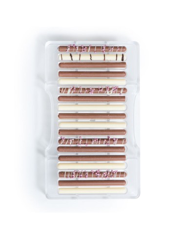 CNMTCCO - Stampo Per Cioccolato A Forma Di Tablet, 2 Pezzi In Silicone Con 6 Cavità E Raschietto, Per Cioccolato Fondente, Gelatine E Dolci Fatti In Casa