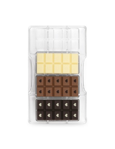 Schokoladenform Liebestafel mit Herzen - 4 Mulden