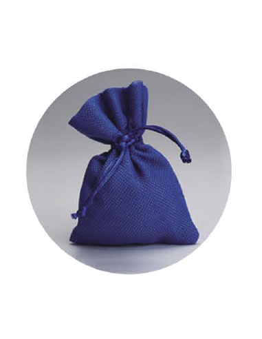 Blaue Zuckermandeltüte 9,5x13 cm zur Geburt oder Taufe