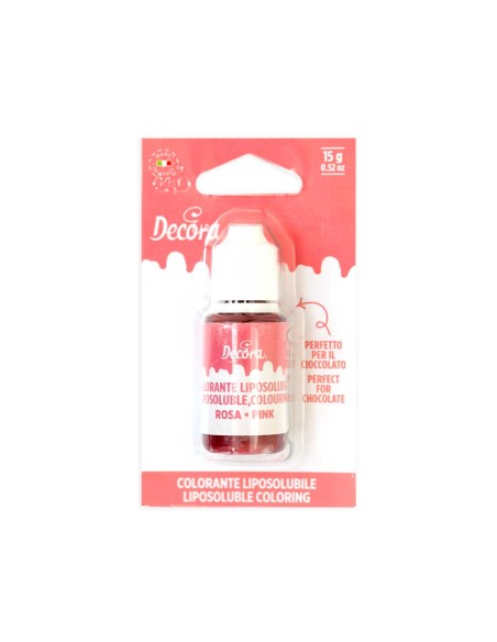 Flüssiger fettlöslicher Farbstoff rosa 15 g zum Färben von Schokolade