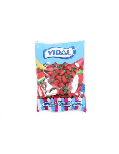 Vidal Gummibonbons Erdbeeren mit Blättern 250St