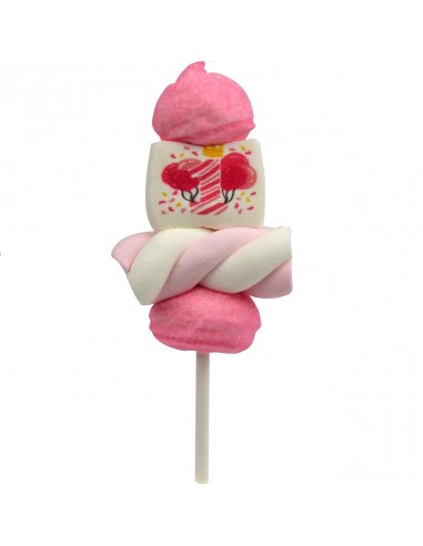 24 Mini-Marshmallow-Spieße 1. Geburtstag Pink 22g