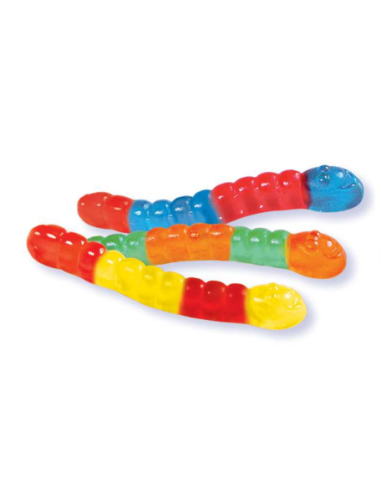 Glänzende Bonbons in Schlangenform -...