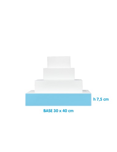 Rechteckige Basis aus Polystyrol 30 x...