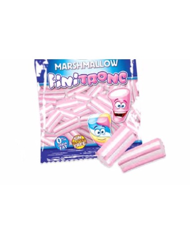 Marshmallow Fini gestreift rosa und weiß 1 Kg - FiniTrionc