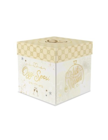 Hochzeitsüberraschungsbox 20x20 cm "Oggi Sposi" Überraschungsgeschenk