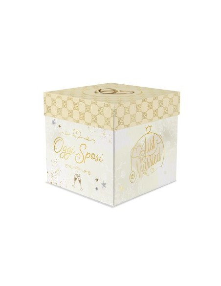 Box surprise matrimonio 20x20 cm "Oggi Sposi" regalo a sorpresa