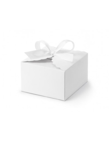 10 Box cloud bianco - scatoline per matrimonio 8,7x5x4,5 cm 10 pezzi