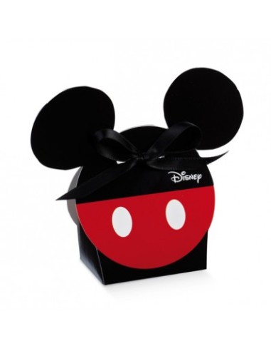 Mickey Mouse rote und schwarze Schachtel 5,5 x 4 x 10,5 cm für gezuckerte Mandeln
