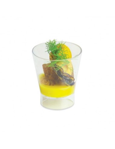Transparente Gläser für Fingerfood Packungen mit 12 Stück 5x5x6 cm
