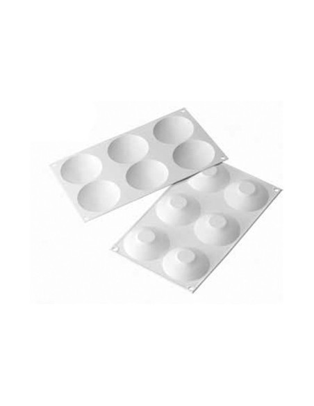 Stampo in Silicone Cupole 55 Bianco Ø 80 h 20 mm