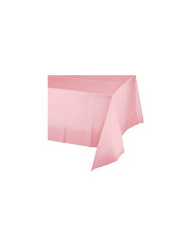Rechteckige Tischdecke aus rosafarbenem PVC 1,40 x 2,40 mt.