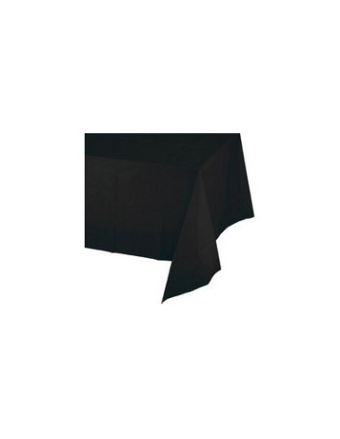 Rechteckige Tischdecke aus schwarzem...