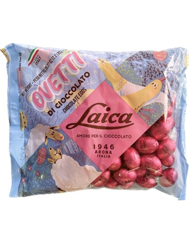Ovetti Laica Extra dunkle Schokolade 72% mit Kirschcreme und rosa Pfeffer 1 Kg