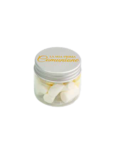 Mini Barattolo di Marshmallow Prima comunione - Gadget - segnaposto