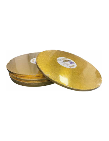 5 Sottotorta rotondo dorato 25 cm x h...