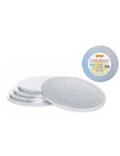 5 Silbernes rundes...