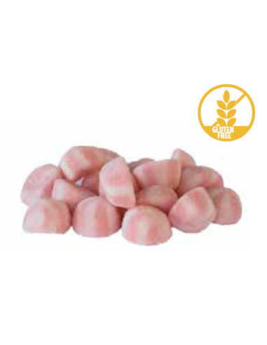 Gesüßte Pink Twist Gummibonbons 1kg