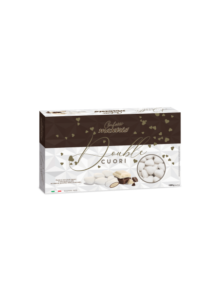 Maxtris Double White Hearts Dragees 1Kg