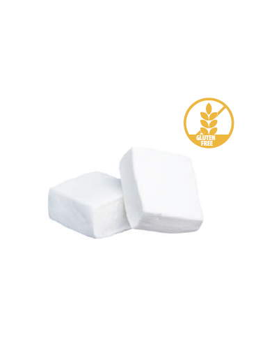 Marshmallow estruso quadratino Bianco 1KG