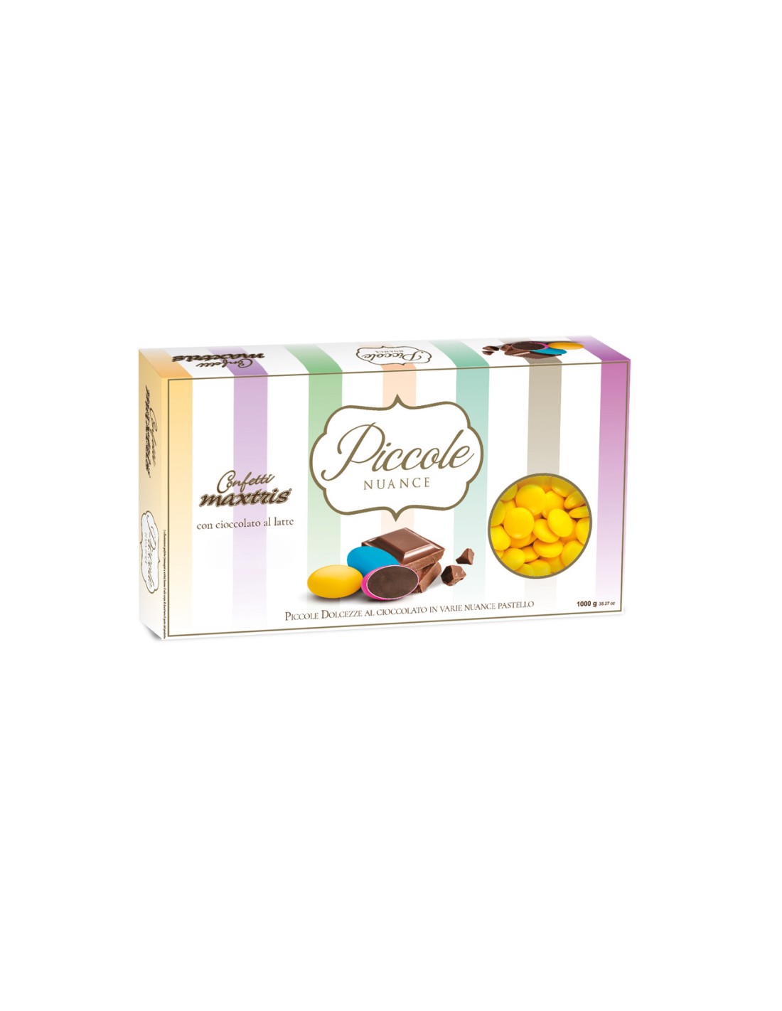 Confetti Maxtris Piccole Nuance Gialli 1 kg lenti di cioccolato