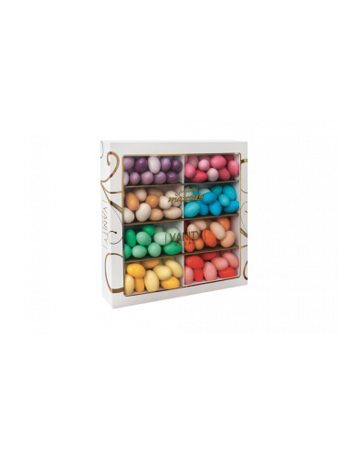 Confetti Maxtris idea regalo scatola degustazione sfumati 800 gr - 8 colori