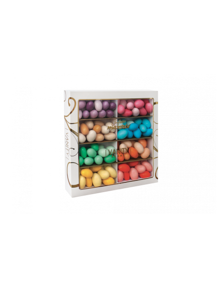 Confetti Maxtris idea regalo scatola degustazione sfumati 800 gr - 8 colori