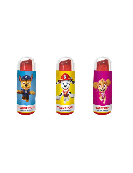 Gunz Paw Patrol Twist Pop con caramelle da 15gr - pezzi 12