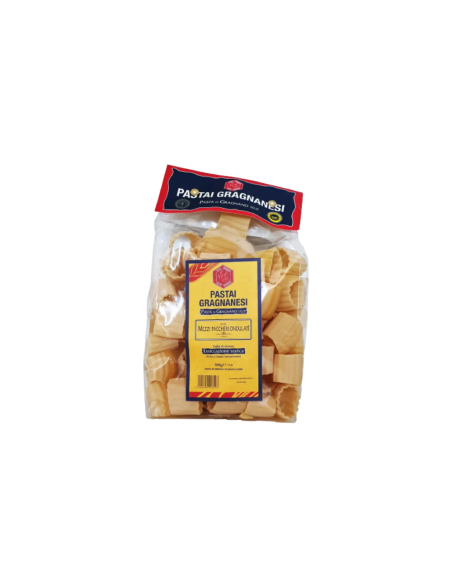 Pasta di Gragnano Mezzi paccheri ondulati Pastai gragnanesi 500 gr