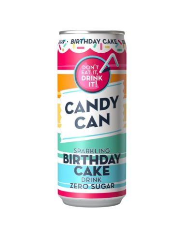 Kohlensäurehaltiges Getränk Candy Can Sparkling Birthday Cake Geschmack 330 ml