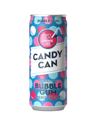 Bevanda frizzante Candy Can Sparkling gusto bubble gum 330ml