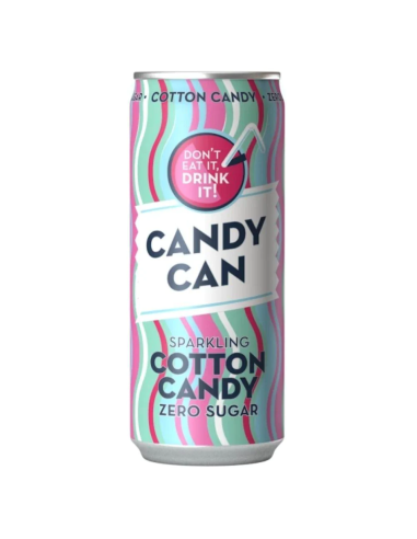 Candy Can Sparkling Cotton Candy – Zuckerwatte-Sprudelgetränk – 330 ml