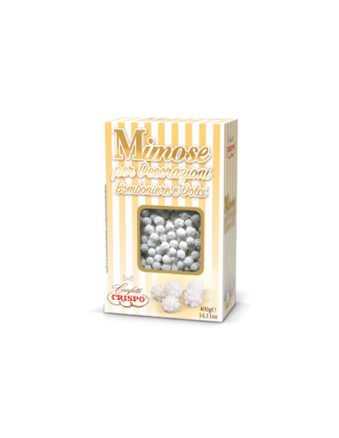 Crispo weiße Mimosen aus Zucker 400gr