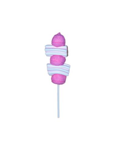 12 Mini-Rosa-Marshmallow-Spieße à 25...