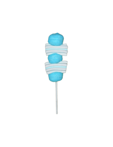 12 Mini Spiedini Marshmallow Celesti...